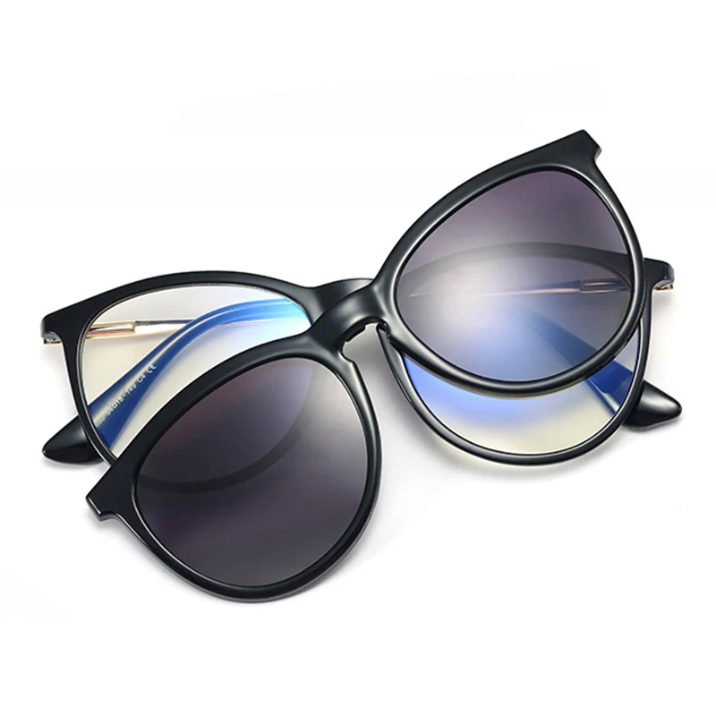 Multiple Specification 2021 Summer Shade Branded Polarized Anti-blue Light TR90 TAC UV400 Magnetic Clip On Sun Glass