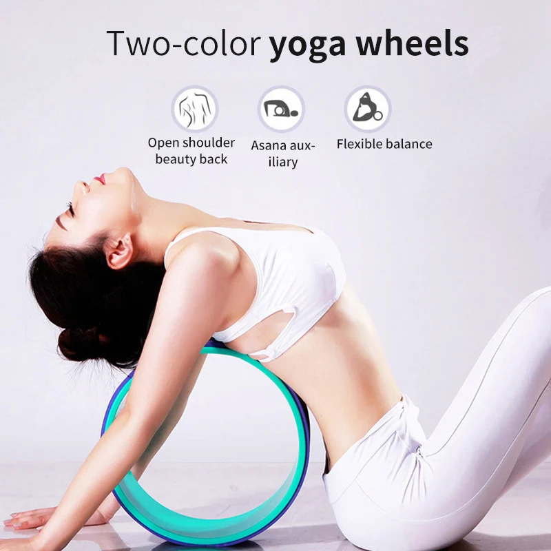 Fitness Back Training Slimming Waist Shape Ring Circle Yoga Pilates Wheel