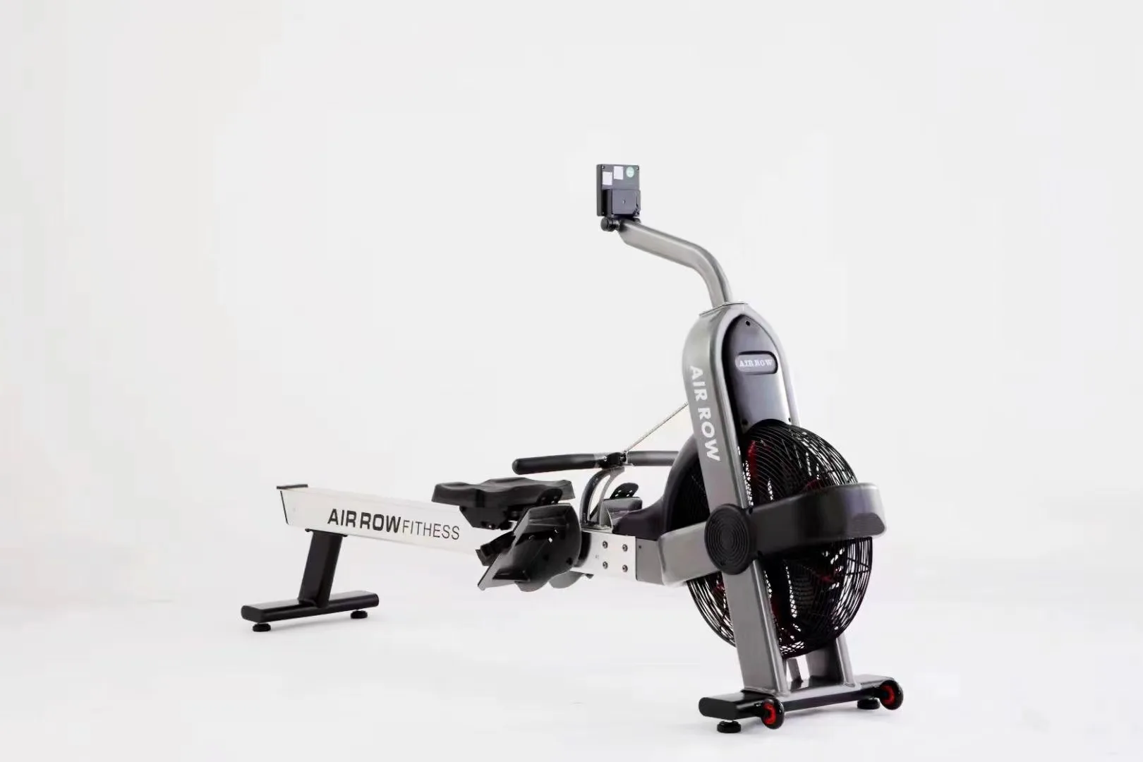 Rowing Machine FAN Resistance air Rower with Monitor for Commercial Cardio Fitness Gym Club