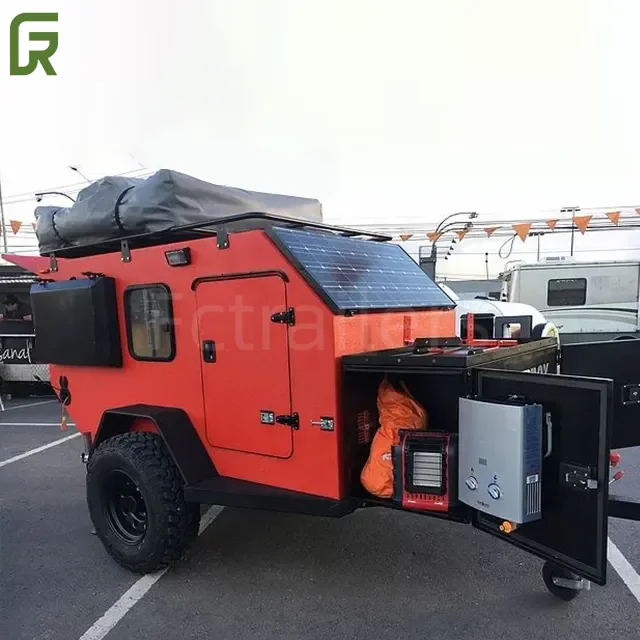 Motorhomes Camper Trailer Van With Bed Awning Window For Sale Customized Caravan Mini Trailer House