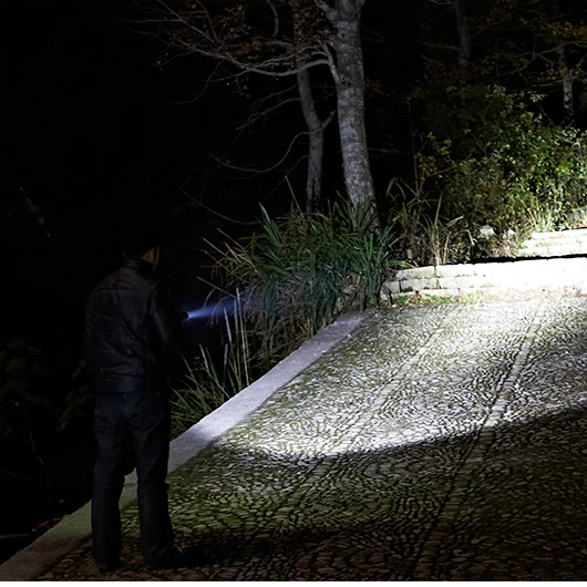 QXMOVING Super Bright Rechargeable Multi-function Fast Track Torch Light 350lm Strong Light Tactical Flashlight