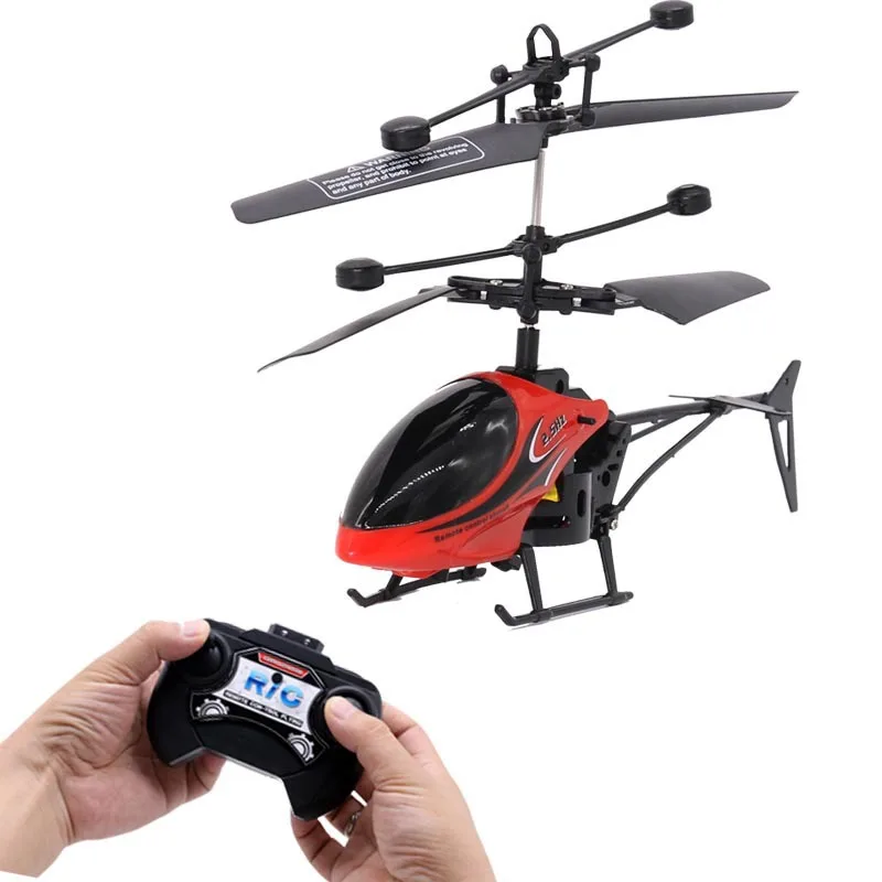 LONGXI Remote control aircraft plastic mini RC panes helicopter USB charging lights remote control helicopter toys for kids