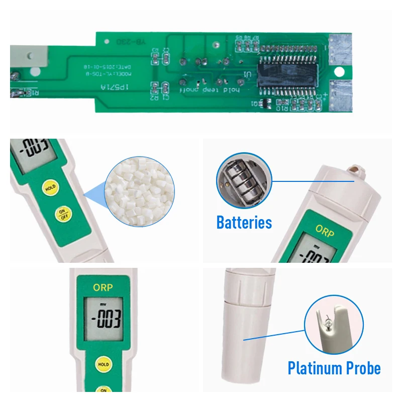  Digital ORP Water Test Meter Pen Type Quality Tester Temp