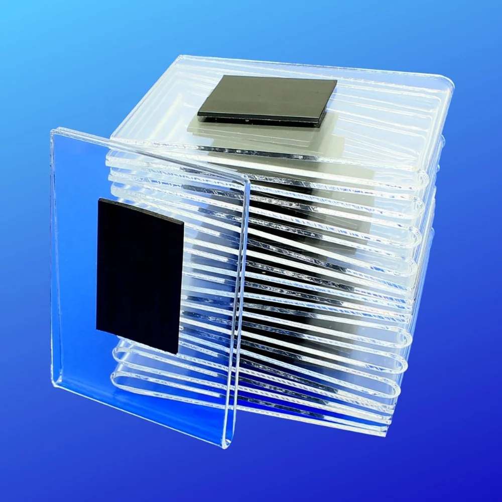 Medium Size Acrylic Photo Frame with Magnet Back Eco-Friendly and Durable Magnetic Picture Frames for Fridge by Manufacturer