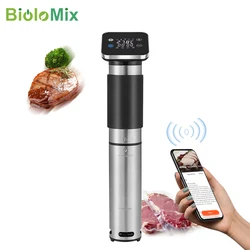 Touch Screen WiFi Sous Vide Culinary slow Cooker 1300W Immersion Circulator with Accurate Temperature & Timer IPX7 waterproof