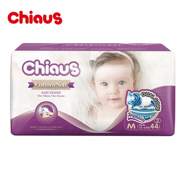 Cottony Soft Premium Disposable New Born Top Baby Diaper Manufactures China