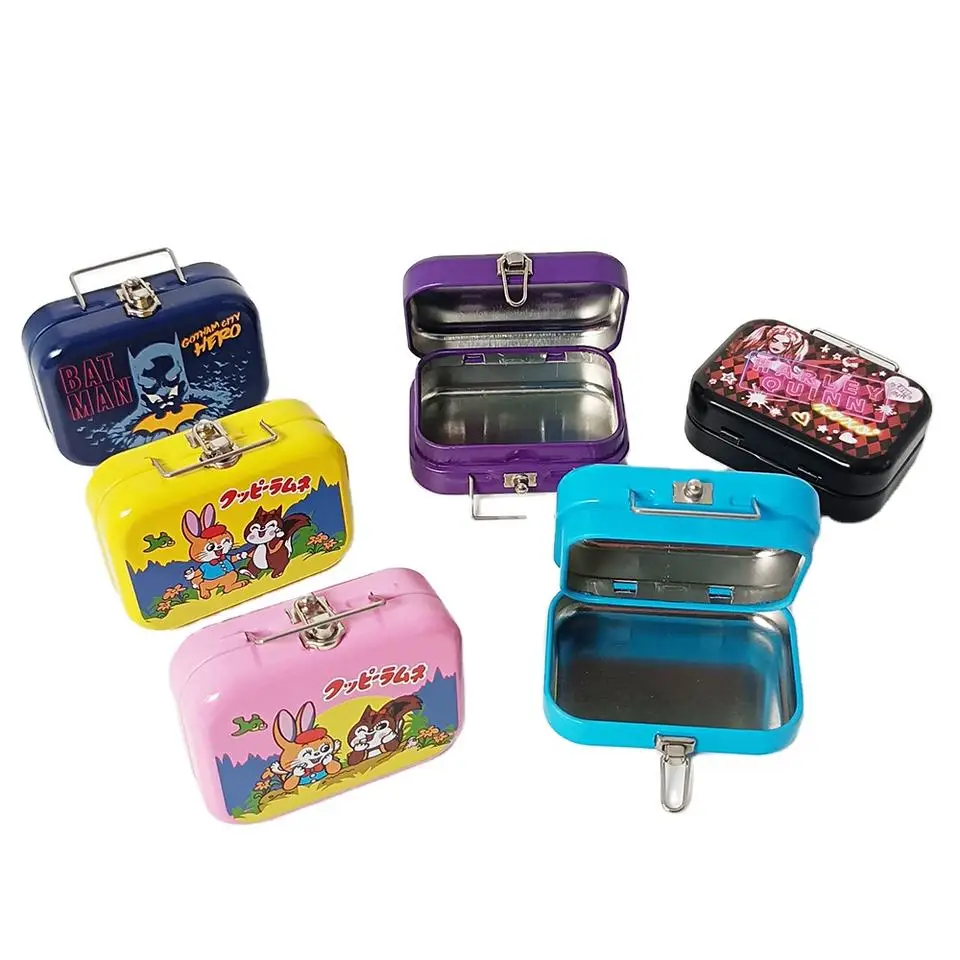 Factory price custom suitcase small tin can