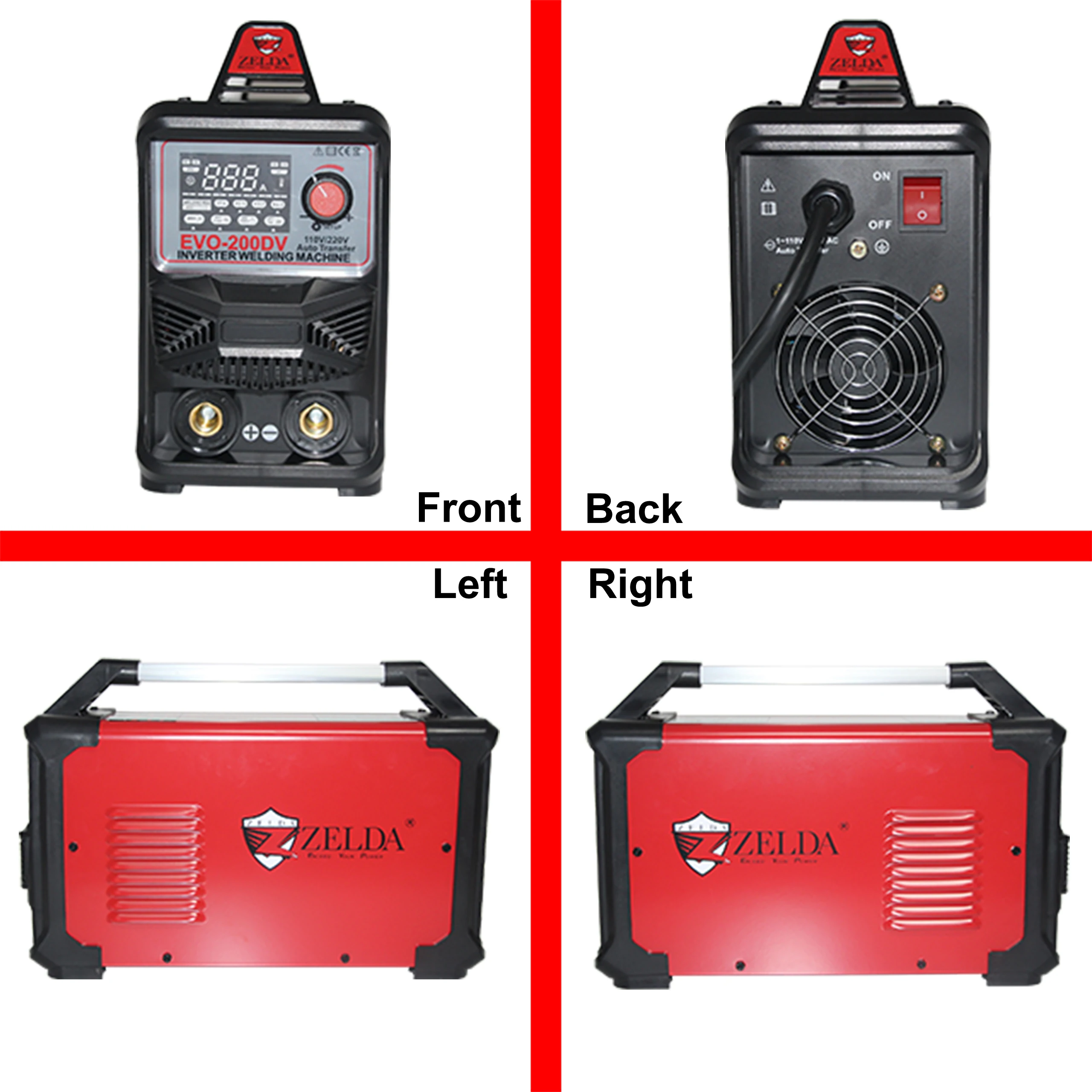 200amp Dc Inverter Portable Welding Machine for Home Use 200v 100v  Mma Stick Welder