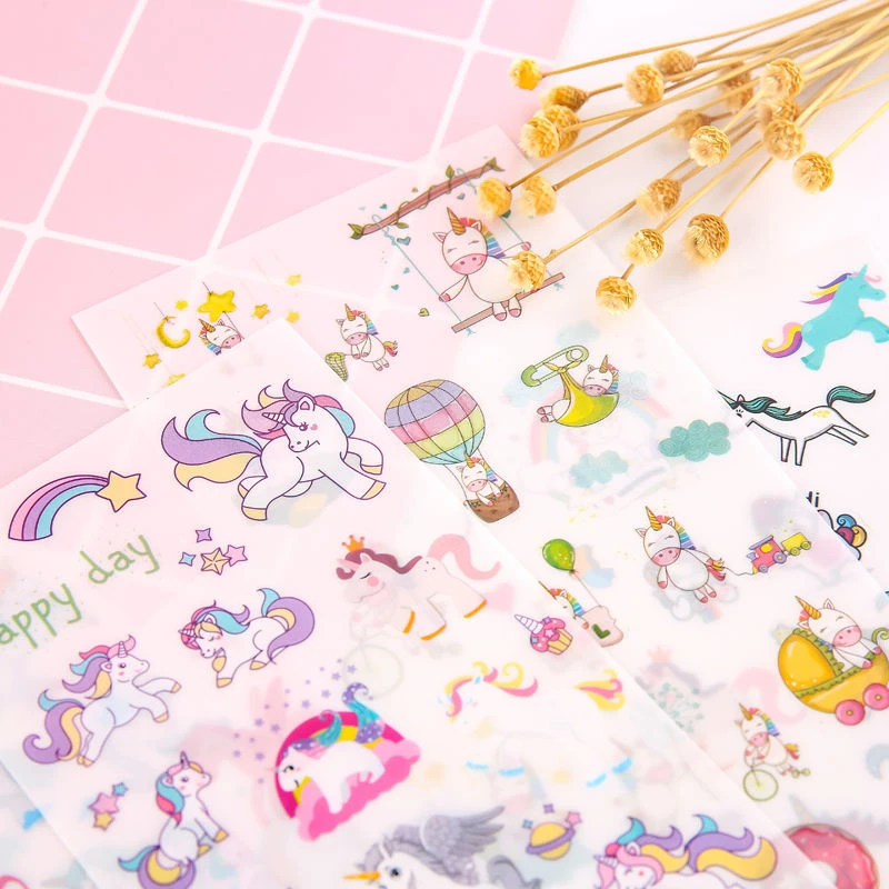 2024 Hot Sell Anime Kawaii  Cartoon Sticker for Scrap booking Handbook Material Decorative Sticker for Macbook