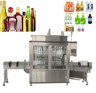 6 Nozzles filling machine, High accuracy and productivity for bottle/can/pouch filling