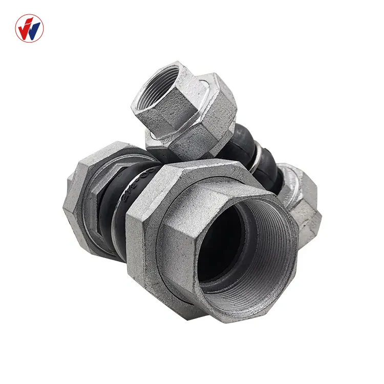 Doual ball NR rubber joint with union