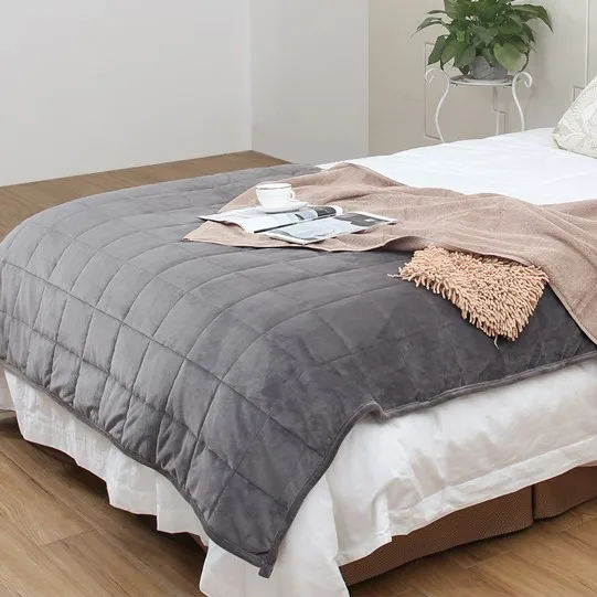 Best Minky Weighted Blanket With Washable Removable Cover Safety For Kids 15lbs