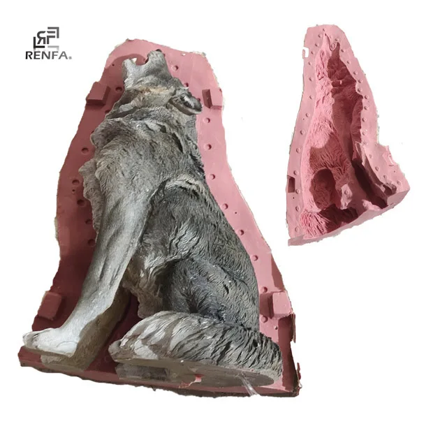 RF Hot selling high quality garden animal silicone sculpture mold customized color animal sculpture product mold