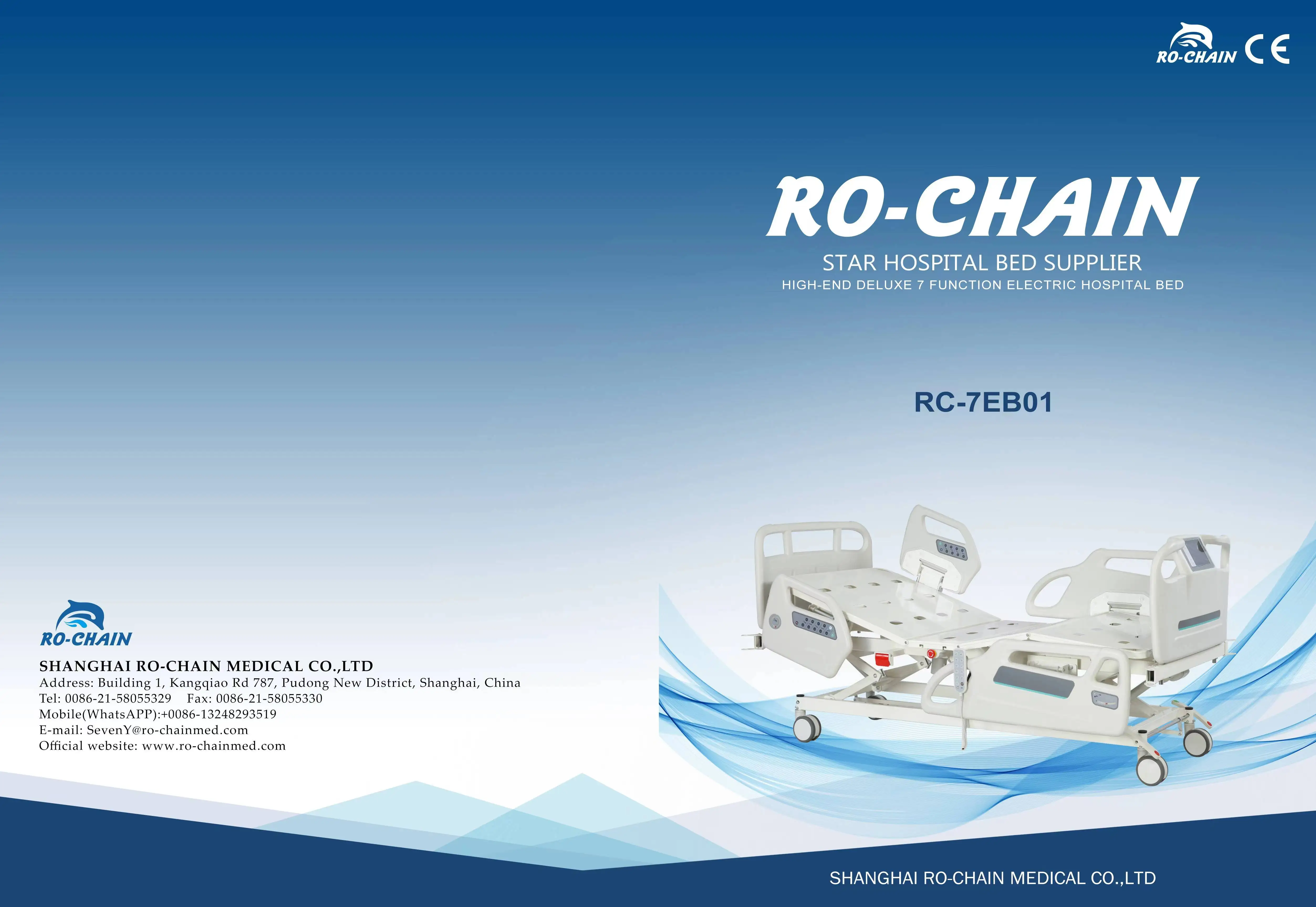 RC-7EB01 bed for hospital patient 7 function electric hospital bed medical patient bed