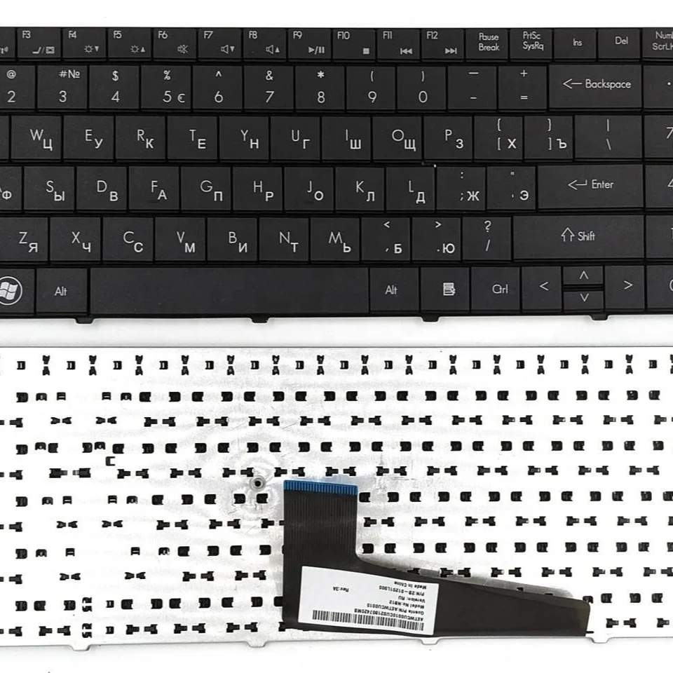 Русская клавиатура для DNS A560 A560P K580 K580P 0129308/ч AETWH700010 2B-41516Q100 TWH-N12P-GV2 AETWHA00010 ру