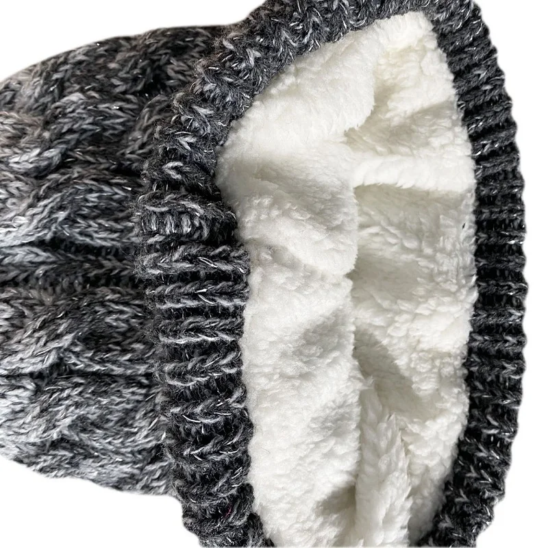 Cheap Men Italian Team Lined Winter Knit Hat Custom Knit Pom Beanie with Embroidery Logo