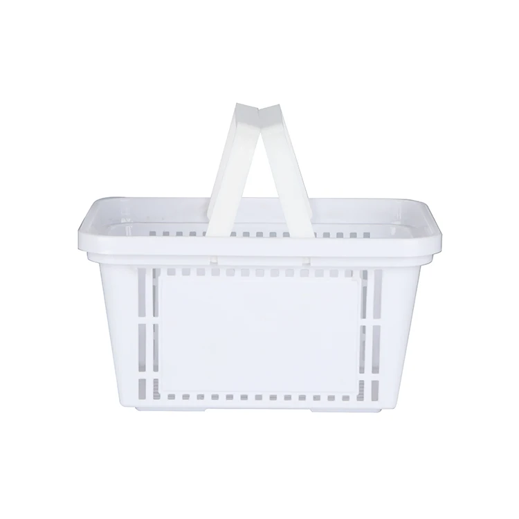 Supplier selling plastic shopping basket storage basket supermarket shopping plastic basket
