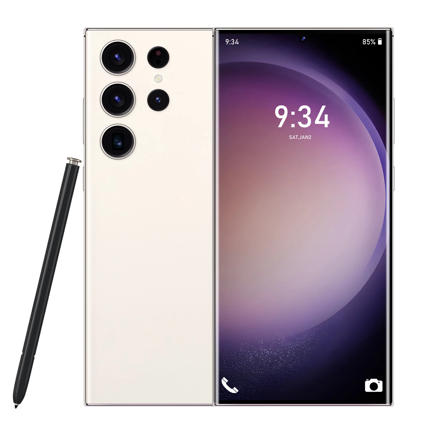 Hot Selling S23 U Itra Withbuilt in touchscreen pen Mobile phone 6.6 Inch big screen full Display Android 12 Cell phones