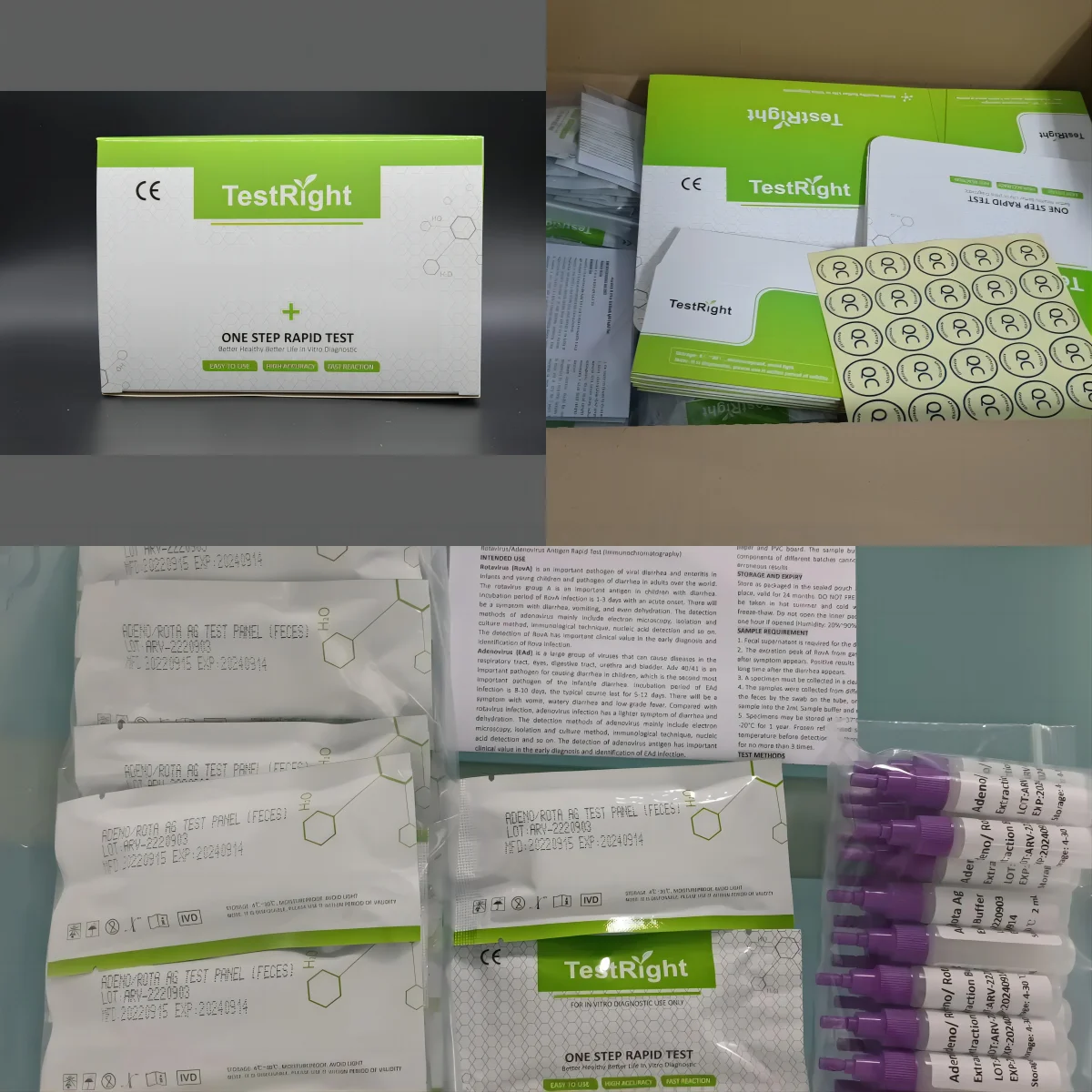 Test Kits Manufacturer Infectious Disease ADV RSV Respiratory Adenovirus Syncytial Virus Antigen Test Kits For Self Testing