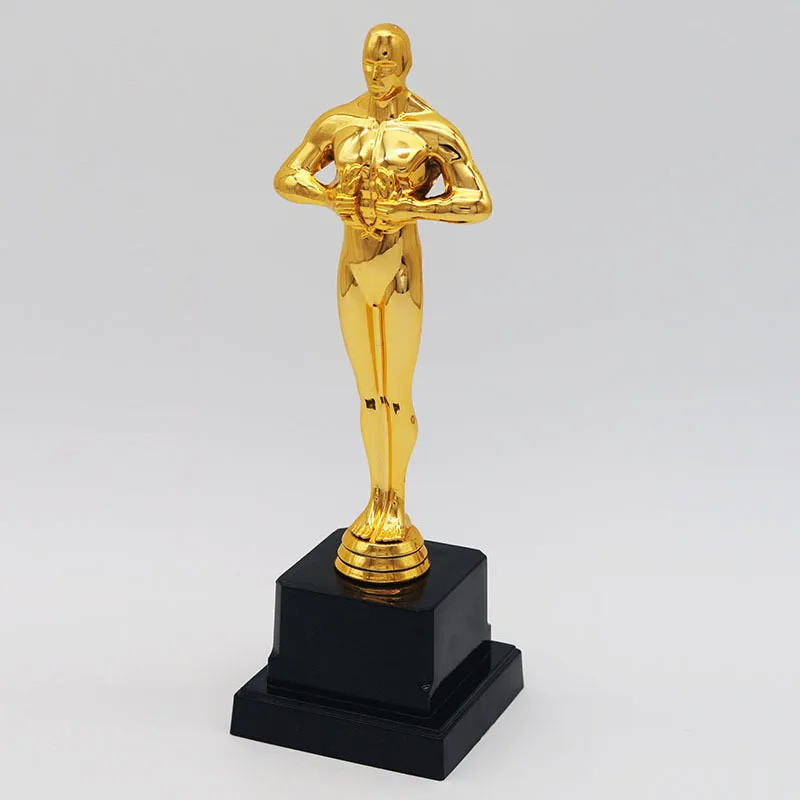 Оптовая продажа пластиковый трофей Oscar золотой мужской на заказ спортивный