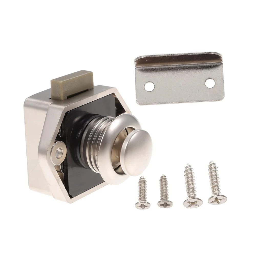 rv caravan accessories Kirsite cabinet door push button lock push latch for rv camper motorhome