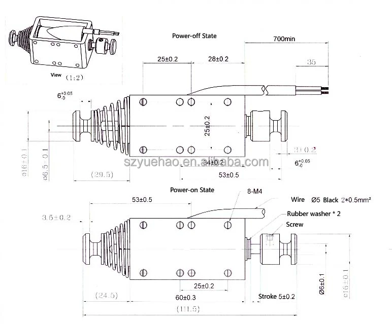1660HAB 5 мм маленький мини DC 12 В 24 Электромагнит с открытой рамой толкатель электромагнитный линейный привод