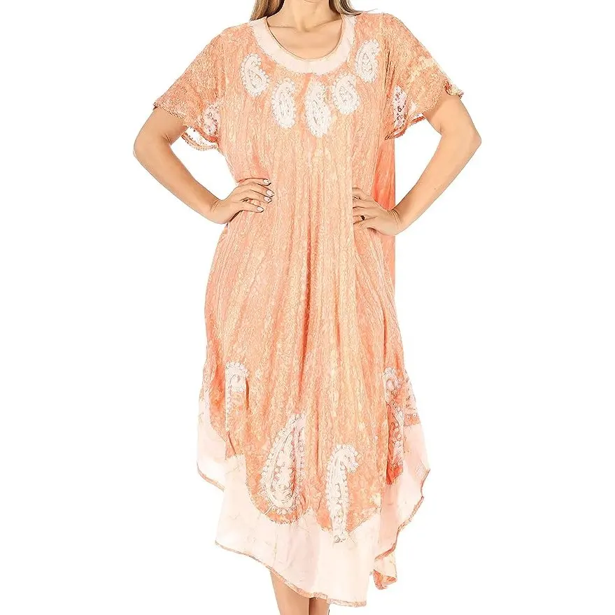 AIDU Long Embroidered  Sleeve Marbled Dress scene prom dresses handmade embroidery dresses