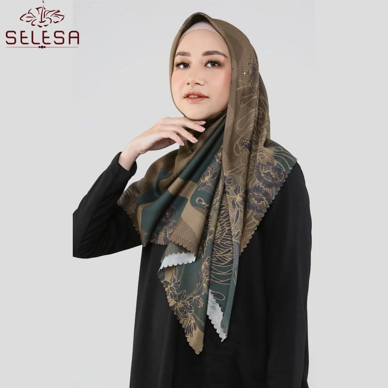 Tudung Echarpe De Bord Netherlands Hot Selling Long Hijabs Heavy Chiffon Scarf Women Hijab Muslim Head Scarves Headscarf
