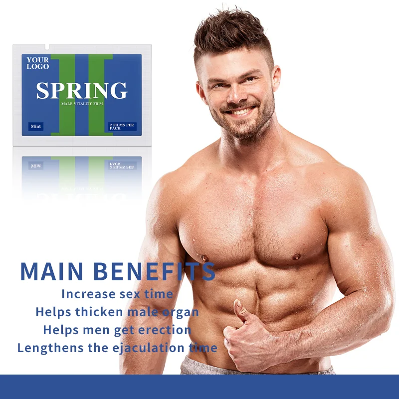 Best Customized male vitality mint film natural maca root men fertility supplement paper mint candy