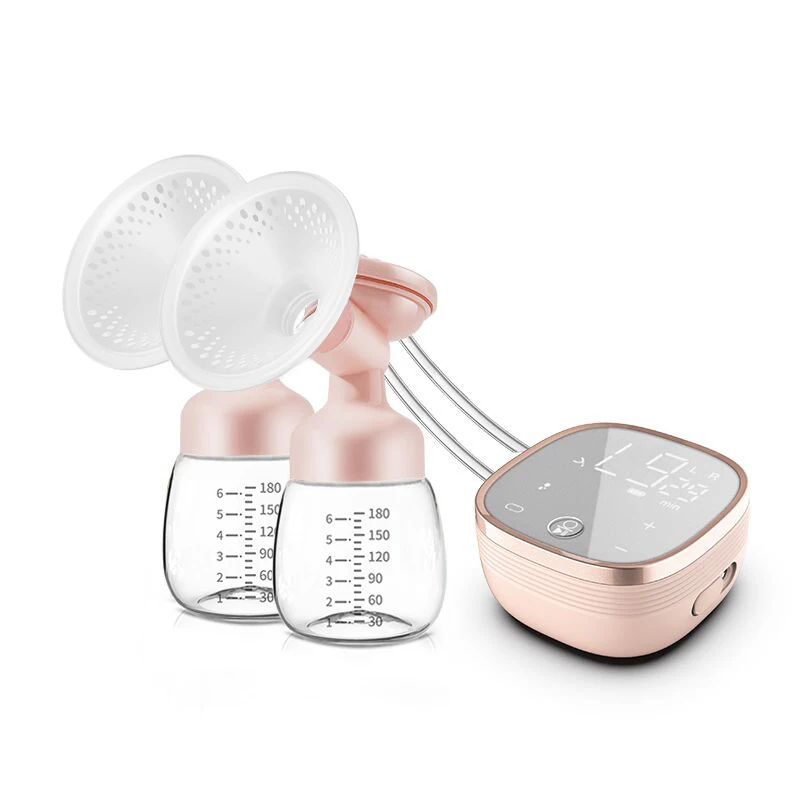 YOUHA Factory High Quality Double Electric Breast Pump LED Touch Screen Portable BPA Free Silicone Hands Free Baby Milk Feeding