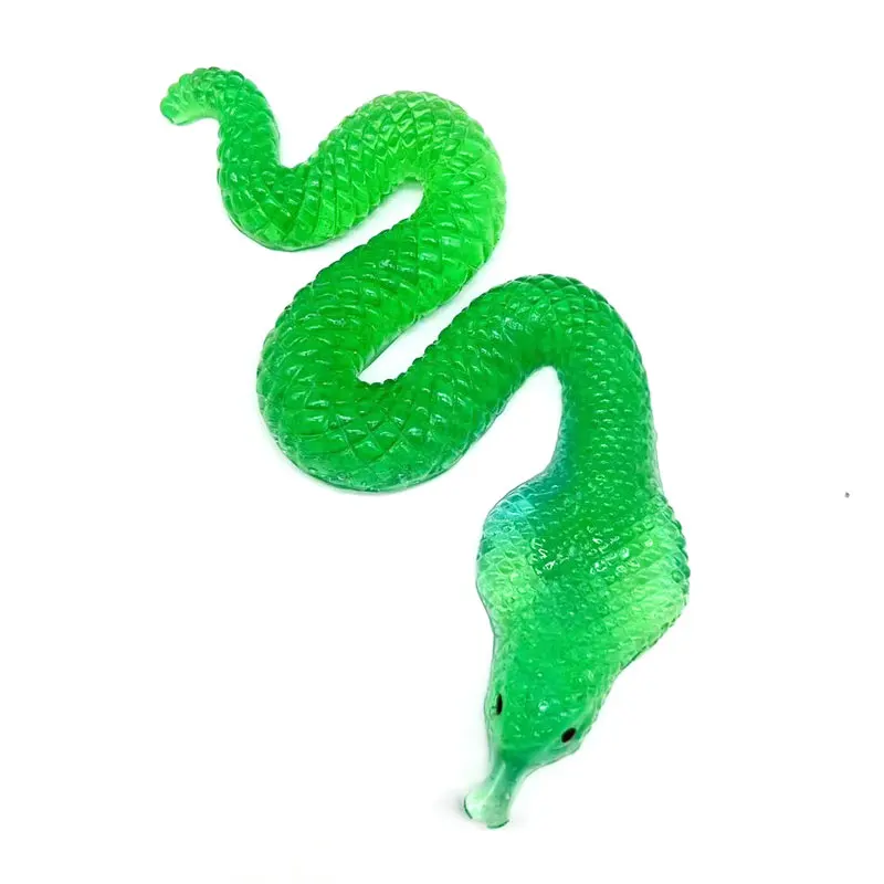 Funny hot sells scary TPR Soft and sticky snake toy