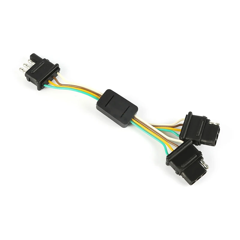 Индивидуальный Электрический жгут проводов, кабель в сборе, разделенный на два прицепа, жгут проводов электродвигателя