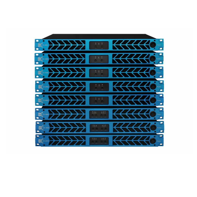 D1502 CVR Professional 1U  1500W 2 Channel Power  Amplifier