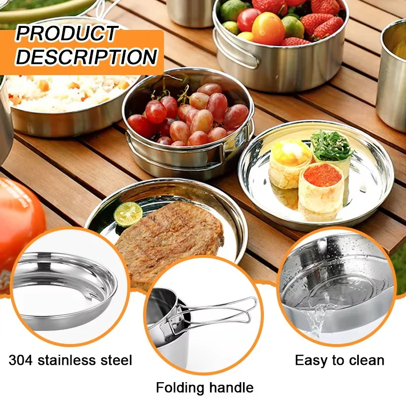 Kitchen 12pcs Cooking Pots And Pans Stainless Steel Cookware Set Sauce Pan Casserole Set With Two Pouring Lips