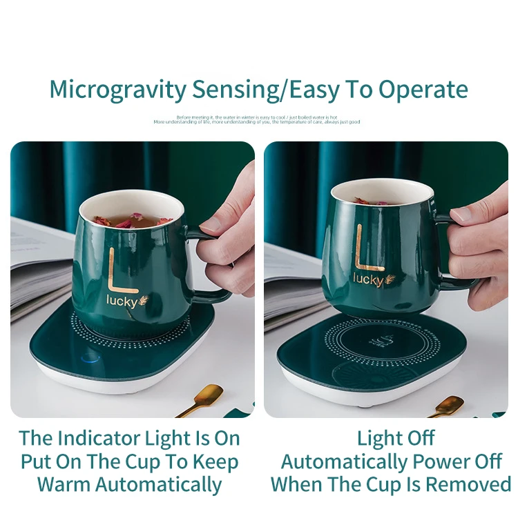 Warm Cup 55 Degree Heater Warm Cup Pad Electric Insulation Base Hot Milk Teacher Gift Constant Temperature Heating Cup Pad