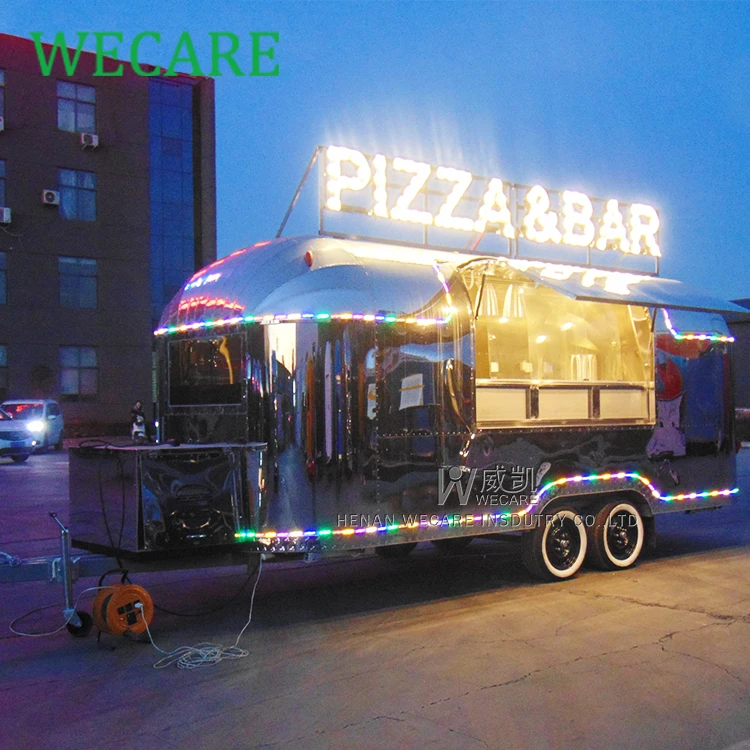  WECARE грузовик из нержавеющей стали для еды фургон
