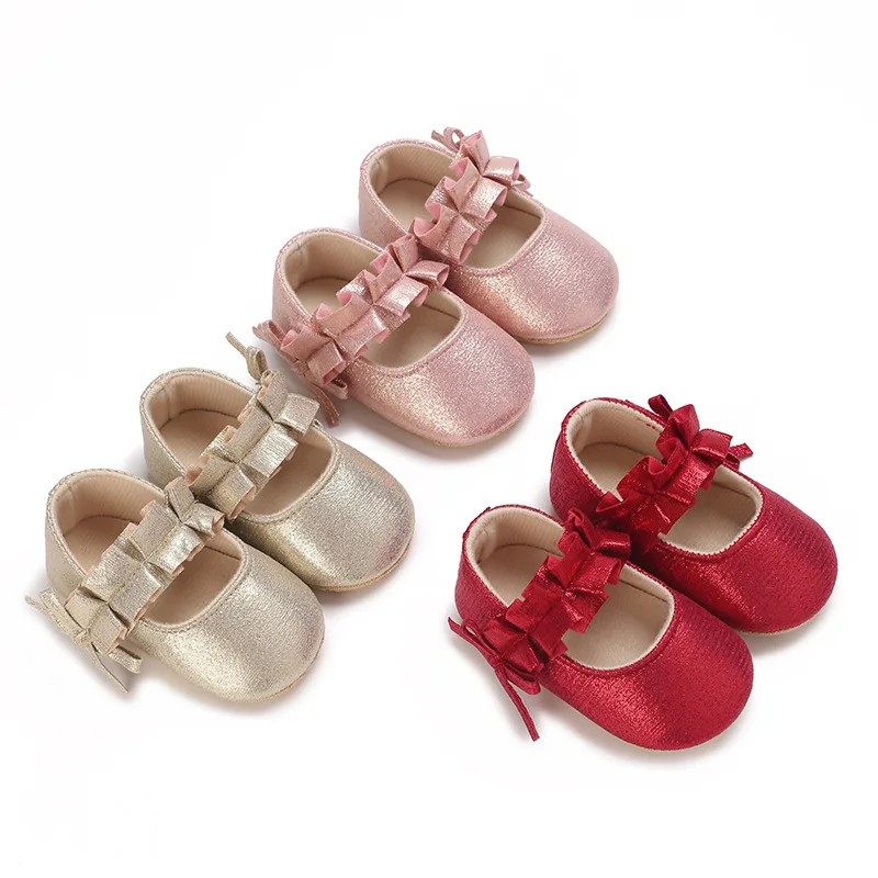Enchanting Baby Princess Ballerina Flats - Soft & Sparkling For Tiny Tots Baby Dress Shoes