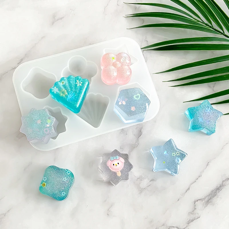 New Jewelry Casting Molds Silicone Resin Molds for DIY Pendant Necklace Keychain Molds for DIY Craft Jewelry Making