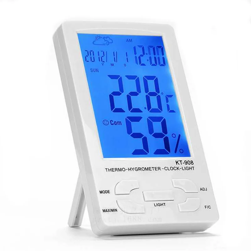 Hot Sale Large LCD Display 2 in 1 Thermometer Indoor and Outdoor Digital Humidity Thermometer Sensor