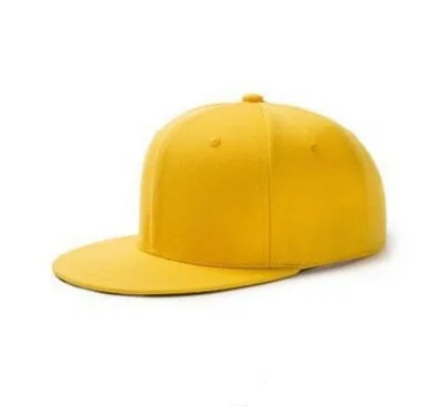 
Solid color flat brim hip hop hat Quick spinner hat with customizable logo 