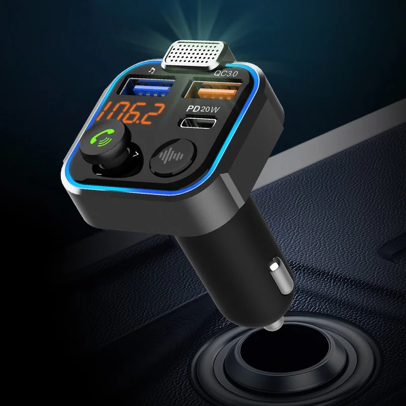 5 3 автомобильный адаптер PD20W USB lights Aux для автомобиля Accesorios Para Carro Bluetooth Радио FM-передатчик грузовика