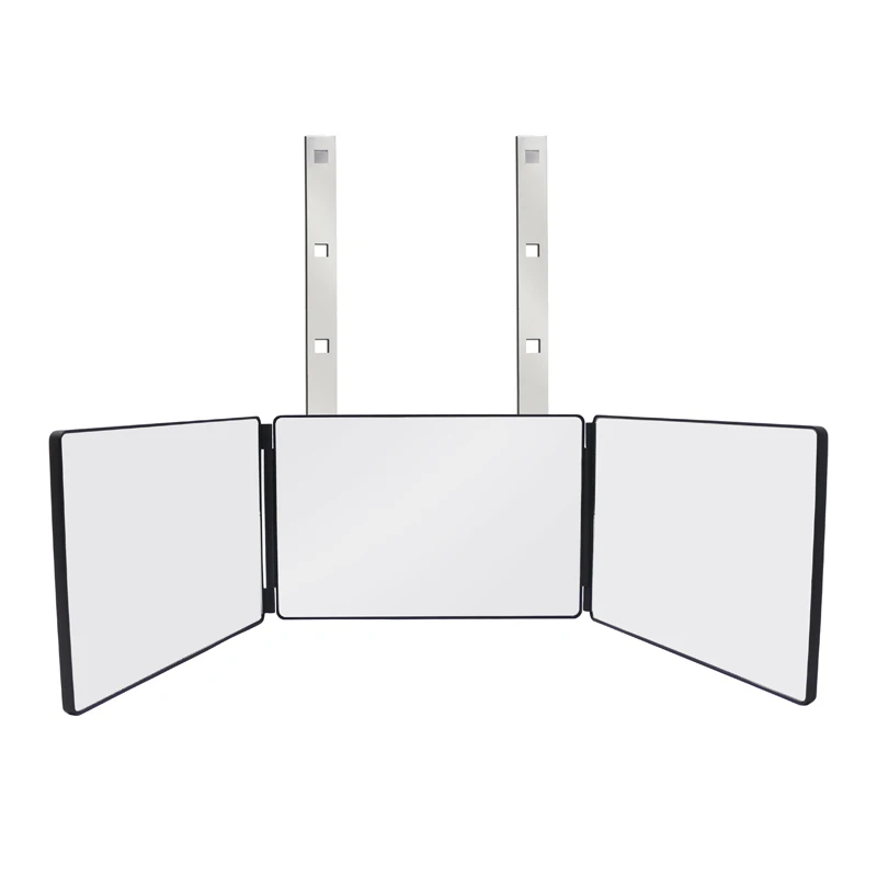 hang on door 360 self haircut led mirror rechargeable 3 way self cut mirror with adjustable heigh