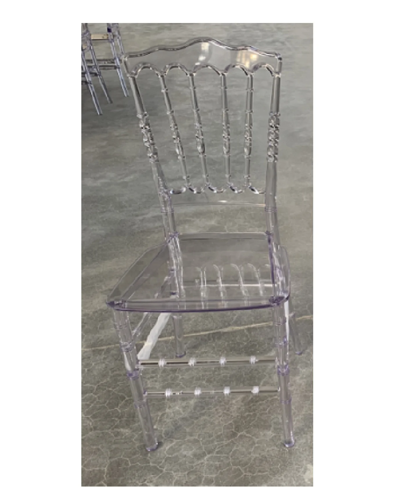 Wholesale Hotel Stackable Transparent Clear Chavari Tiffany Acrylic Chairs For Weddings And Banquet