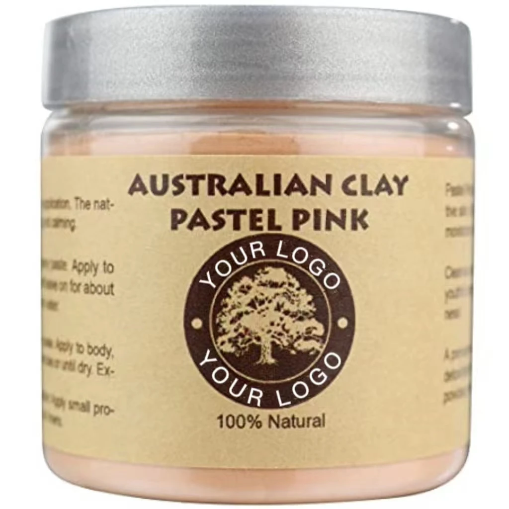 hot sale OEM private label hydrating skin care facial product firmness Australian pink clay mask powder for all skin