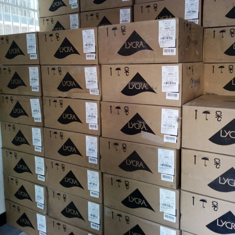 Original carton transparent elastane lycra fiber 2240D AA grade 2500 decitex 0.8mm diameter bright bare spandex yarn