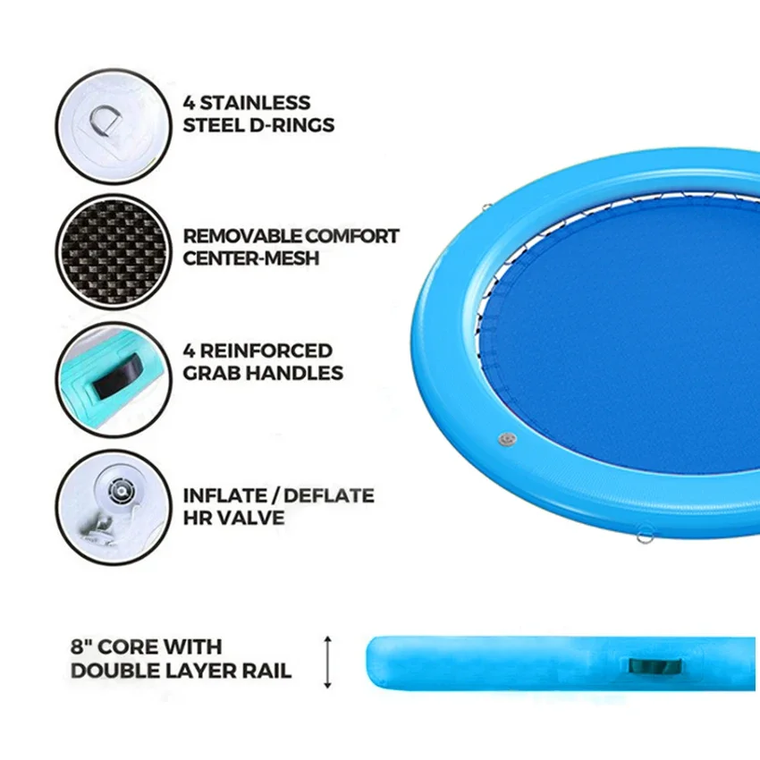 Outdoor inflatable air pool floats Park Water Sports Floating Inflatable Kids Water Jumping Trampoline Game for Weekend