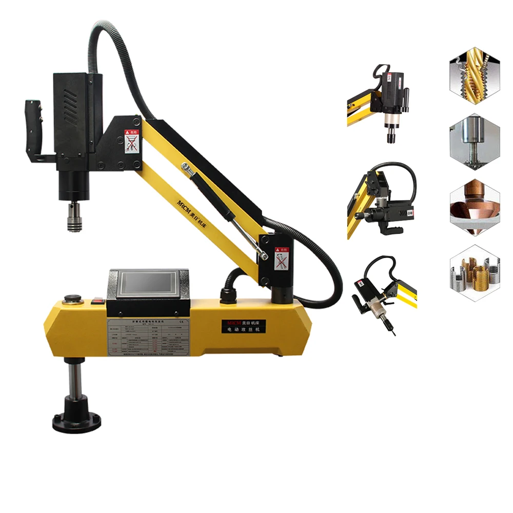 Servo Vertical Tapping Machine Electric Drilling And Auto Portable Nut Manual Hand Tapping Machine