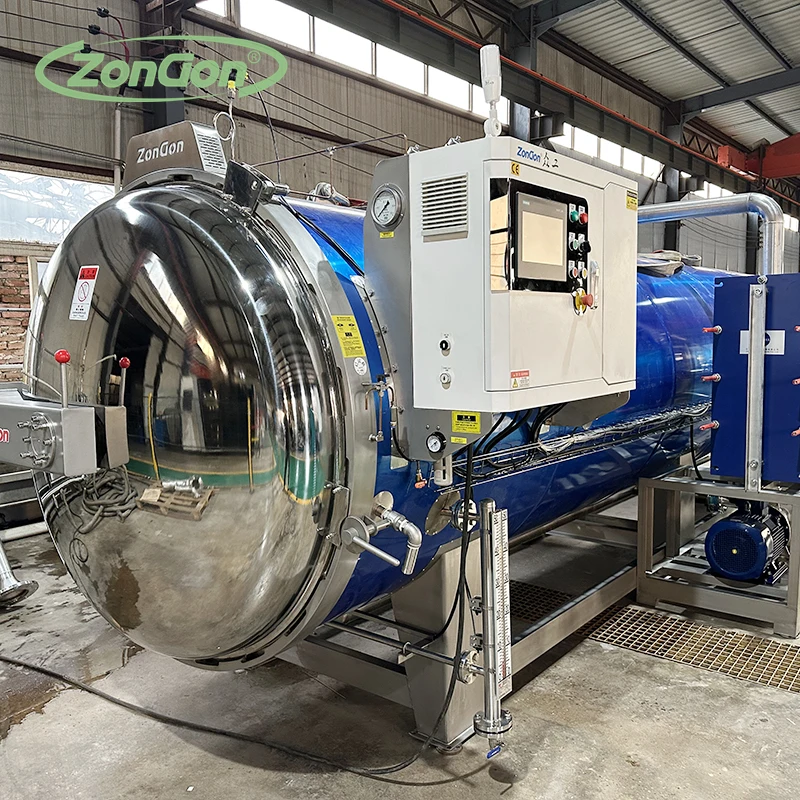 Factory Price Hot Water Pump Canner Pressure Cooker Can Pouched Foods Juice Sterilizer Retort autoclave machine