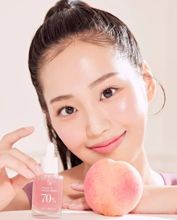 Wholesales Korean Skin Care Beauty Products Brightening Hydrating Face Serum Peach 70 Niacin Skin Care Serum