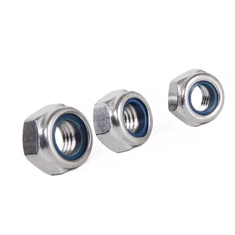 Self-locking lock nut Factory Nylon Insert Lock Nut High Quality Factory Price DIN985 DIN982 Stainless Steel Hex Nylock Nut